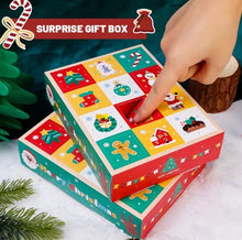 Load image into Gallery viewer, 12 days advent calendar cookie box mini toy small surprise blind box party accessories
