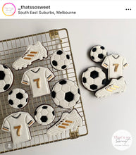 Load image into Gallery viewer, Football soccer Cookie Cutter Stamp
