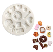 Load image into Gallery viewer, Candy Silicone Mould Donut Cream Gingerbread man waffle lolly
