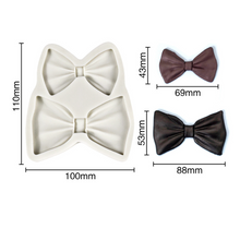 Load image into Gallery viewer, Tie silicone mould father&#39;s day bowtie wedding bow
