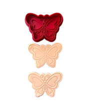 Load image into Gallery viewer, Butterfly cookie cutter stamp - Monarch butterfly Encanto theme
