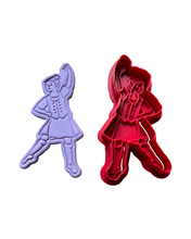 Load image into Gallery viewer, Scottish dancer cookie cutter full body Highland fling dancer
