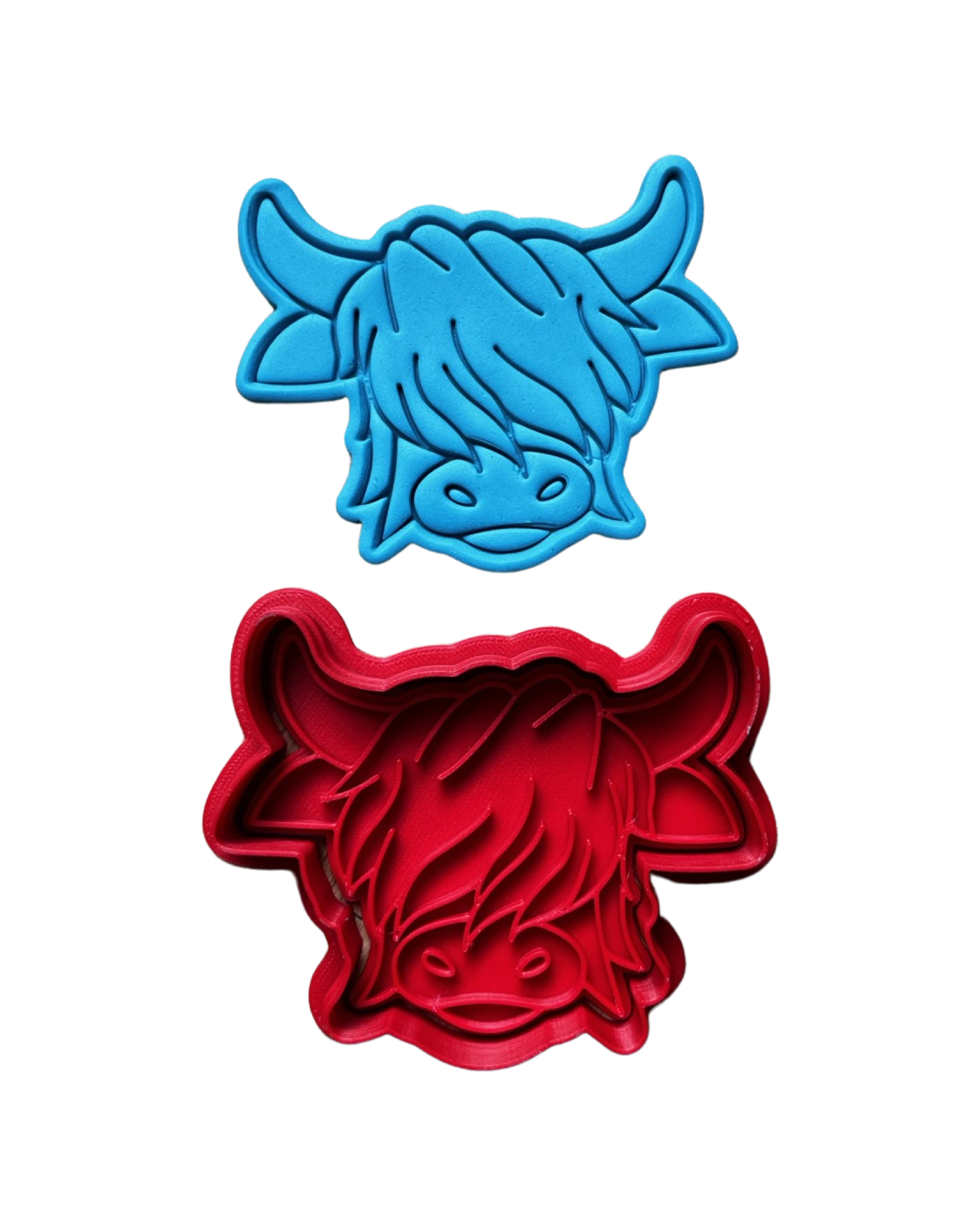 The Fussy Pup Solid Copper Cow Head Cookie Cutter - Handmade Heavyweight Cutter (5" X 3 5/8")