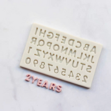 Load image into Gallery viewer, Mini Alphabet Number Silicone Mould cupcakes
