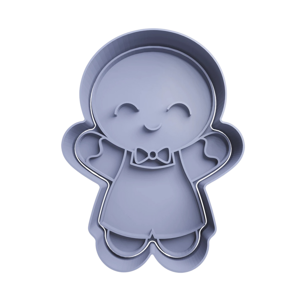 Christmas Gingerbread man cookie cutter boy girl Cookie Cutter Stamp DIY Tools Clay Soap