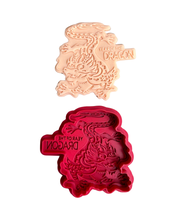 Load image into Gallery viewer, Dragon Cookie Cutter debosser dragon year clay 2024 fortune Luna year Chinese New year

