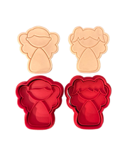 Load image into Gallery viewer, Boy Girl Cute Angel Cookie Cutter Stamp
