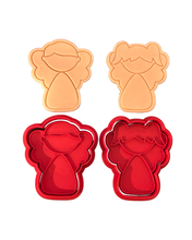 Load image into Gallery viewer, Boy Girl Cute Angel Cookie Cutter Stamp
