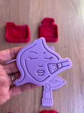 Load and play video in Gallery viewer, Make up cookie cutter stamp set Mother&#39;s day perfume lipstick
