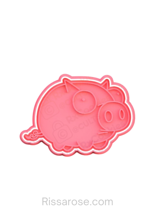 Cute Pig Cookie Cutter Stamp Piglet big nose big nose