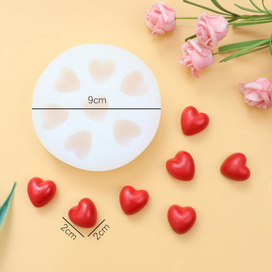 Mini Hearts Silicone Mould Cake Fondant Sugarcraft Soap Valentines Theme Theme