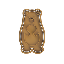 Load image into Gallery viewer, woodland theme animals - rabbit, bear, fox, raccoon and squirrel bear
