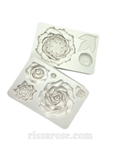 Load image into Gallery viewer, rose peony silicone moulds- wedding floral cakes cupakes cookies both
