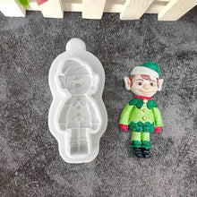 Load image into Gallery viewer, Christmas Characters Silicone Mould Cake Fondant Sugarcraft Soap Santa Snowman Reindeer Elf

