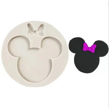 Load image into Gallery viewer, Mouse Ear bow silicone Mould cake cupcake mould
