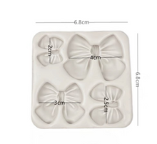 Load image into Gallery viewer, Bow Silicone Mould Cake Fondant Sugarcraft Soap Girl Theme
