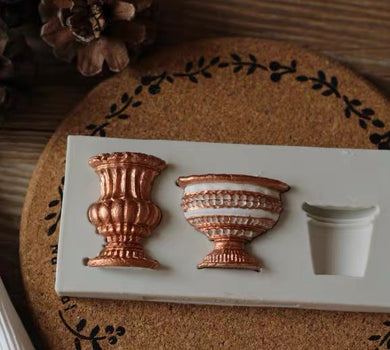 Antique Vases Silicone Mould Cake Fondant Sugarcraft Soap Design Theme