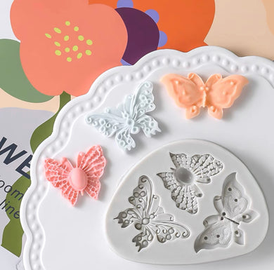 Butterfly Silicone Mould Cake Fondant Sugarcraft Soap Garden Theme