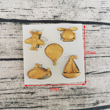 Load image into Gallery viewer,  Airplane Boat Silicone Mould Cake Fondant Sugarcraft Soap Transportation Theme
