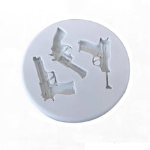 Load image into Gallery viewer, Guns Silicone Mould Cake Fondant Sugarcraft Soap Cowboy Theme

