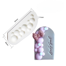 Load image into Gallery viewer, Balloon Garland Silicone Mould Cake Fondant Sugarcraft Soap Birthday Theme
