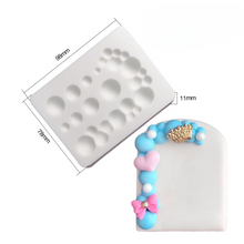 Load image into Gallery viewer, Balloon Garland Silicone Mould Cake Fondant Sugarcraft Soap Birthday Theme
