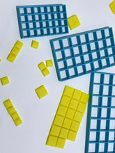 Load image into Gallery viewer, 3cm grid cutter multi square sharp edge cookie fondant cutter set minecraft cakes
