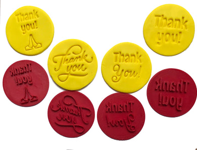 stylish thank you cookie stamp fondant embosser cake decoration thanksgiving all 4