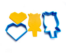 Load image into Gallery viewer, valentine&#39;s day cookie cutter stamp love heart puzzle side rose cutter stylish heart cutter cake decoration
