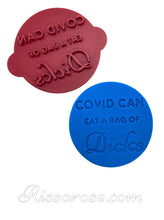 Load image into Gallery viewer, &quot;covid can eat bag of d*icks&quot; cookie stamp stamp
