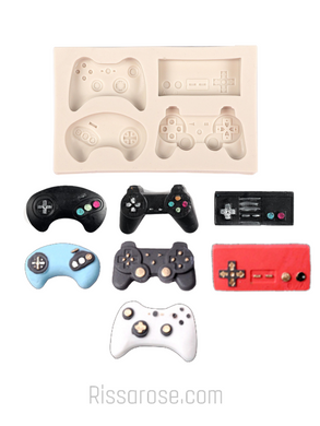 video game controllers silicon mould playstation remote cake fondant sugarcraft soap