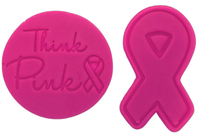 breast cancer awareness think pink lady cutter and cancer ribbon cutter