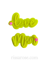 Load image into Gallery viewer, love mum cookie cutter and debosser set  - mother&#39;s day

