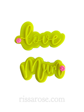 love mum cookie cutter and debosser set  - mother's day