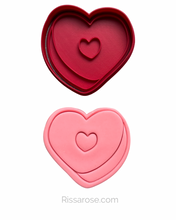 Load image into Gallery viewer, Valentine&#39;s day Elements Cookie Cutter Stamp Gnome heart bow choose candy box
