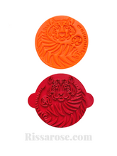 Load image into Gallery viewer, chinese new year cookie embosser tiger year fondant clay 2022 fortune luna year tiger
