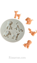 Load image into Gallery viewer, puppy mould dog cat mould fondant mold sugarcraft soap
