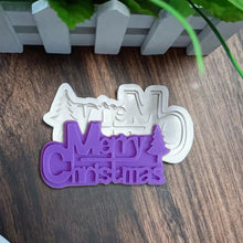 Load image into Gallery viewer, Merry Christmas Sign Silicone Mould
