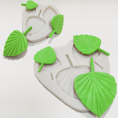 palm spear leaf silicon mould cupcake cookie cake decoration tools both