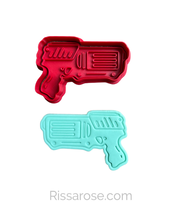 Load image into Gallery viewer, Toy Gun Cookie Cutter Stamp nerf style gun bullet shooting target
