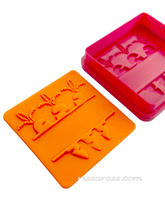 Load image into Gallery viewer, easter cookie cutter - carrot cookie debosser personalised name carrots frame

