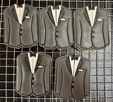 Load image into Gallery viewer, Wedding Cookie Cutter Stamp Groom Suit Bridal Gown Diamond Ring
