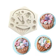 Load image into Gallery viewer, easter silicone mould daffodil sheep rabbit chicken baby chicken egg basket eid al adha
