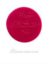 Load image into Gallery viewer, happy valentine&#39;s day cookie stamps rose floral heart fondant embosser happy v day
