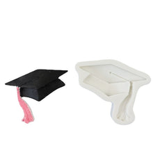 Load image into Gallery viewer, graduation hat silicone mould diploma scroll matching cutter big hat mould
