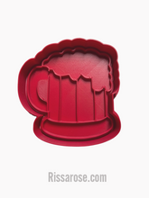 Load image into Gallery viewer, beer cutter embosser - father&#39;s day - cupcake topper
