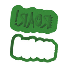 Load image into Gallery viewer, Dinosaurs foot print cookie cutter Roar dino egg stamp
