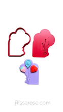 Load image into Gallery viewer, Balloon Cookie Cutter debosser personalised space
