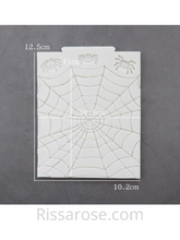 Load image into Gallery viewer, Halloween silicone mould Spider spiderweb web texture
