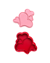 Load image into Gallery viewer, Hearts Day Cookie Cutter Stamp Heart Teddy Bear Letter Valentine&#39;s&#39; day
